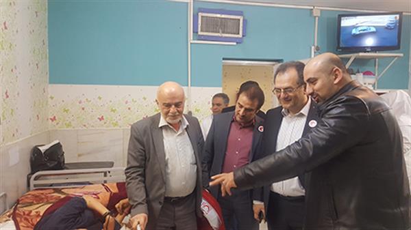 بازدید مدیرعامل سازمان تدارکات پزشکی هلال احمر از مرکز نگهداری معلولین جسمی و ذهنی  امام علی (ع) در شب یلدا