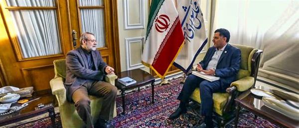 دیدار رئیس جمعیت هلال احمر با رئیس مجلس شورای اسلامی