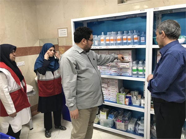 بازدید مدیرعامل سازمان تدارکات پزشکی از کلینیک و درمانگاه هلال احمر در نجف اشرف