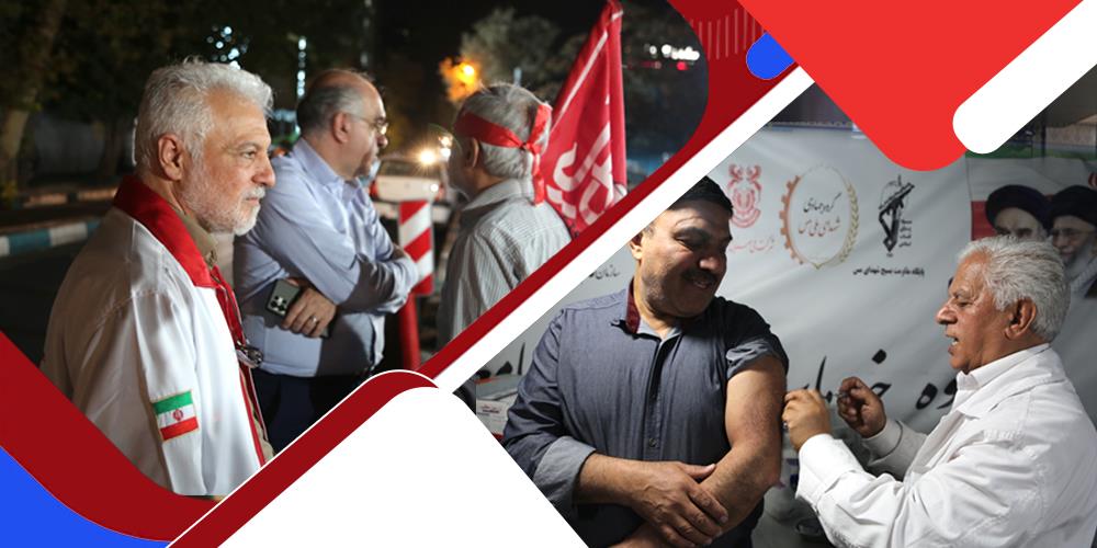 تقدیر سازمان تدارکات پزشکی از پزشکان جهادی؛ توزیع نمادین واکسن آنفولانزا در موکب جامعه پزشکی