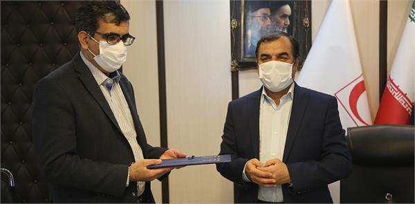 برگزاری مراسم معارفه سرپرست جدید سازمان تدارکات پزشکی هلال احمر