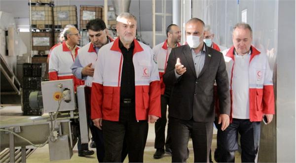بازدید دبیرکل جمعیت هلال احمر از شرکت کشت و صنعت فرآوری گیاهان دارویی سها جیسا