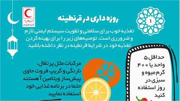 روزه‌داری در قرنطینه/ اینفوگرافیک