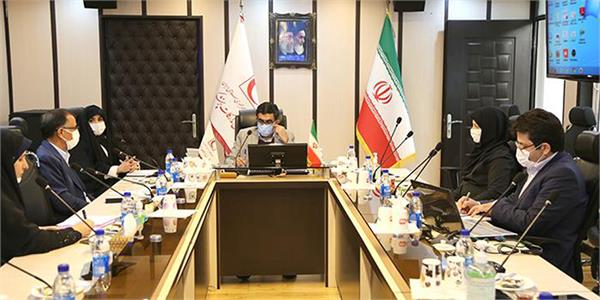 نشست سرپرست سازمان تدارکات پزشکی با مشاور رئیس جمعیت هلال احمر در امور بانوان و خانواده