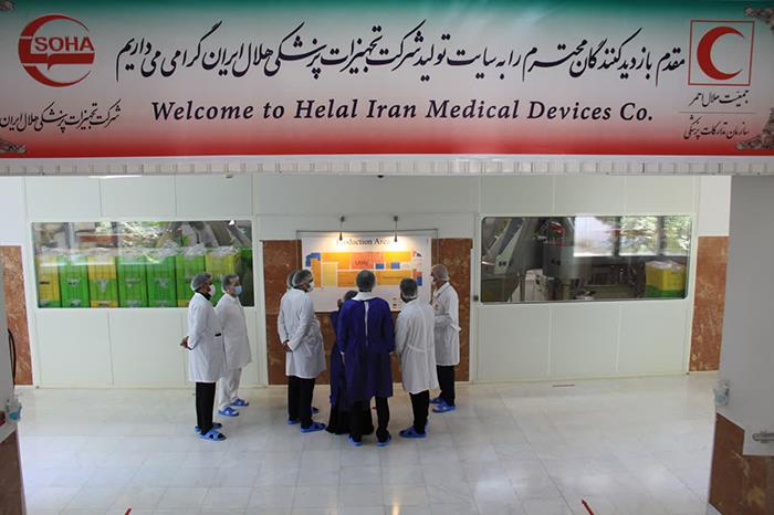 بازدید نمایندگان صلیب سرخ ارمنستان و جمعیت هلال احمر تاجیکستان از شرکت تجهیزات پزشکی هلال ایران 6