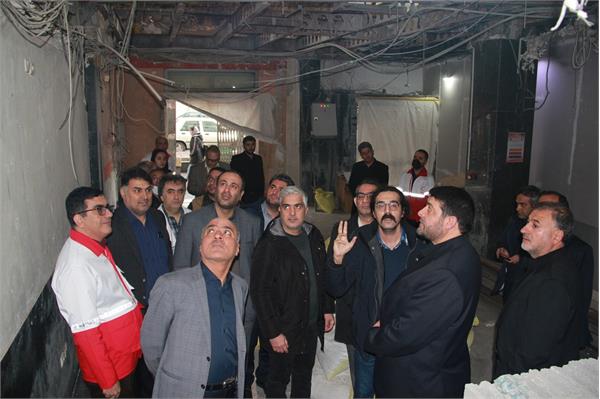 بازدید دکتر کولیوند از پروژه بهسازی داروخانه مرکزی هلال احمر و مجتمع اداری طالقانی