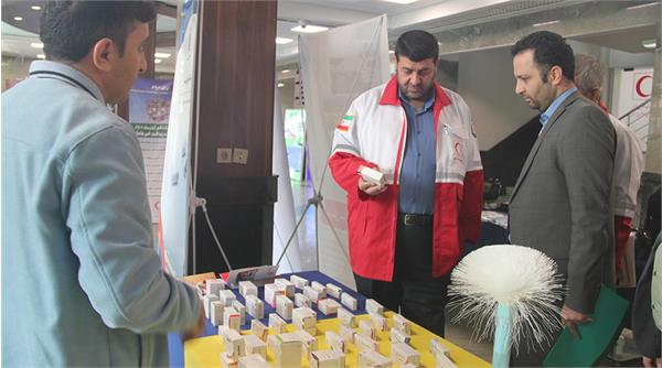نمایشگاه دستاوردهای تخصصی هلال احمر (سها) در هفته نکوداشت پدافند غیرعامل برگزار شد
