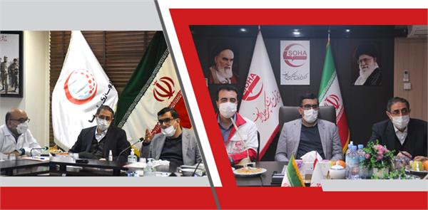 بازدید رئیس هیئت مدیره و مدیرعامل  سازمان از شرکت های تجهیزات پزشکی هلال ایران و داروسازی سها