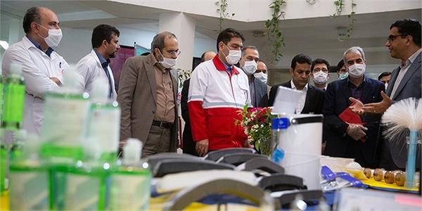 با حضور رئیس جمعیت هلال احمر؛ افتتاح خط تولید ماسک سه لایه پرستاری و شیلد