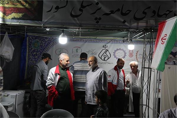 توزیع نمادین واکسن آنفولانزا در موکب جامعه پزشکی  6