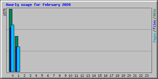 Hourly usage for February 2026